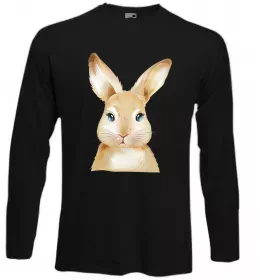 Лонгслив Steampunk rabbit Черный фото