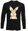 Лонгслів Рудий кролик Чорний фото
