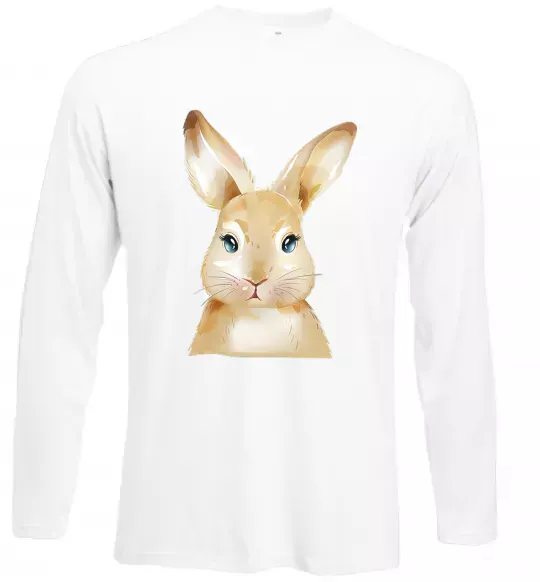 Лонгслів Рудий кролик Білий фото