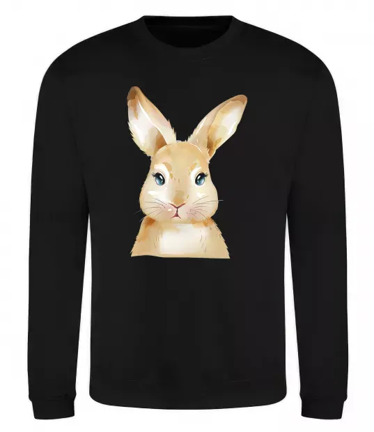 Світшот Рудий кролик Чорний фото