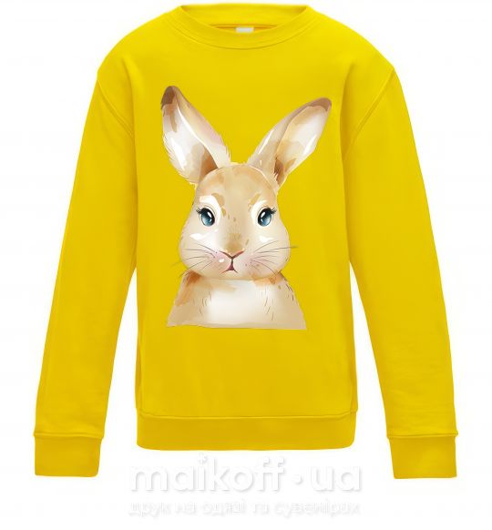 Дитячий світшот Рыжий кролик Сонячно жовтий фото