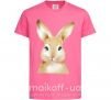 Дитяча футболка Рыжий кролик Яскраво-рожевий фото