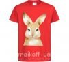 Детская футболка Рыжий кролик Красный фото