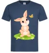 Мужская футболка Кролик на галявині Темно-синий Мужская футболка Кролик на галявині Темно-синий фото