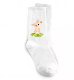 Носки Кролик на галявині Белый фото