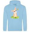 Мужская толстовка (худи) Кролик на галявині Голубой Мужская толстовка (худи) Кролик на галявині Голубой фото