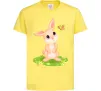 Дитяча футболка Кролик на галявині Лимонний фото