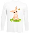 Лонгслив Кролик на галявині Белый фото