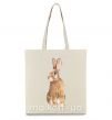 Еко-сумка Степной заяц Бежевий фото