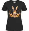 Женская футболка Осінній заєць Черный Женская футболка Осінній заєць Черный фото