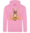 Чоловіча толстовка (худі) Осінній заєць Рожевий фото