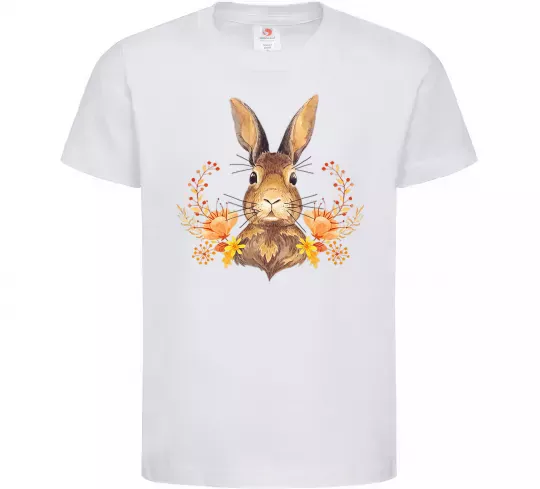 Детская футболка Осінній заєць Белый фото