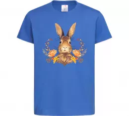 Детская футболка Осінній заєць Ярко-синий фото