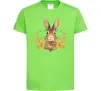 Детская футболка Осінній заєць Лаймовый фото