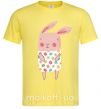 Мужская футболка Крольчиха в платье Лимонный фото
