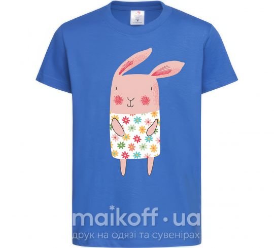 Дитяча футболка Крольчиха в платье Яскраво-синій фото