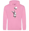 Женская толстовка (худи) Зайчик з кулькою Розовый фото