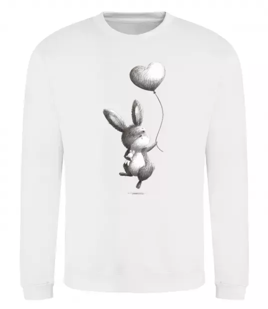 Світшот Зайчик з кулькою Білий фото