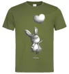 Мужская футболка Зайчик з кулькою Оливковый Мужская футболка Зайчик з кулькою Оливковый фото