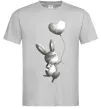 Мужская футболка Зайчик з кулькою Серый Мужская футболка Зайчик з кулькою Серый фото