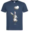 Мужская футболка Зайчик з кулькою Темно-синий Мужская футболка Зайчик з кулькою Темно-синий фото