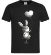 Мужская футболка Зайчик з кулькою Черный Мужская футболка Зайчик з кулькою Черный фото