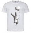 Чоловіча футболка Зайчик с шариком Білий фото