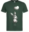 Мужская футболка Зайчик з кулькою Темно-зеленый Мужская футболка Зайчик з кулькою Темно-зеленый фото