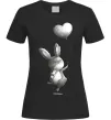 Женская футболка Зайчик з кулькою Черный Женская футболка Зайчик з кулькою Черный фото
