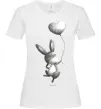Женская футболка Зайчик з кулькою Белый Женская футболка Зайчик з кулькою Белый фото