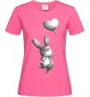 Женская футболка Зайчик з кулькою Ярко-розовый Женская футболка Зайчик з кулькою Ярко-розовый фото