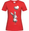 Женская футболка Зайчик з кулькою Красный Женская футболка Зайчик з кулькою Красный фото