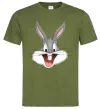 Чоловіча футболка Бакс Банні голова Оливковий фото
