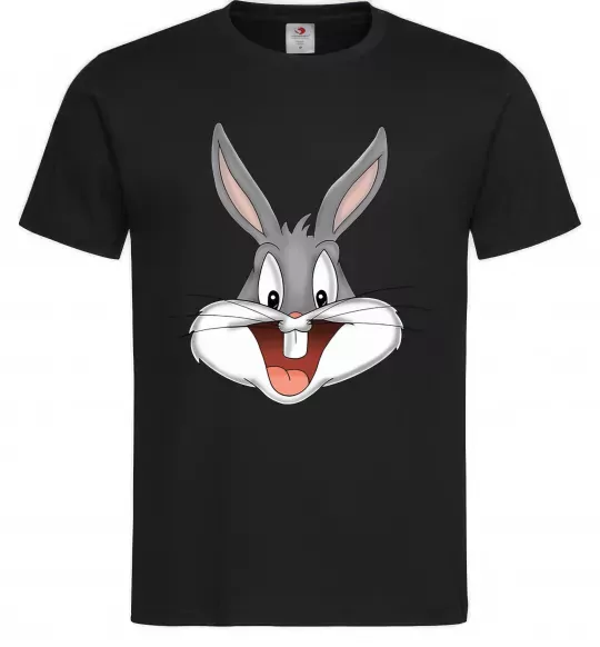 Чоловіча футболка Бакс Банні голова Чорний фото
