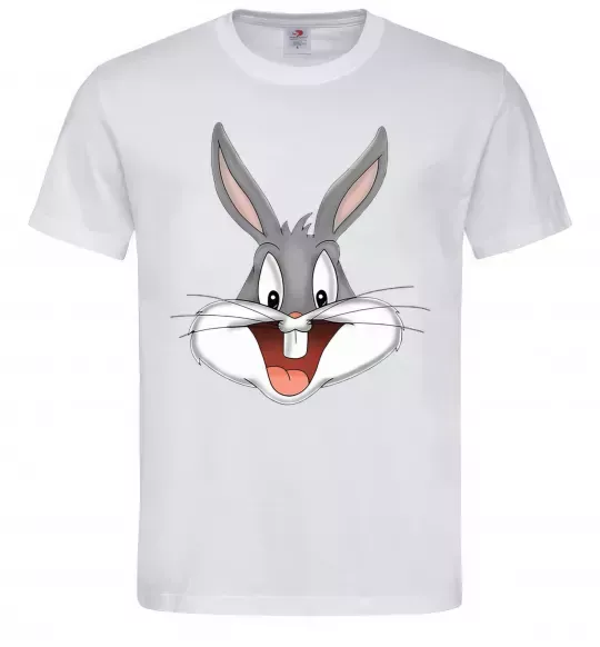 Чоловіча футболка Бакс Банні голова Білий фото