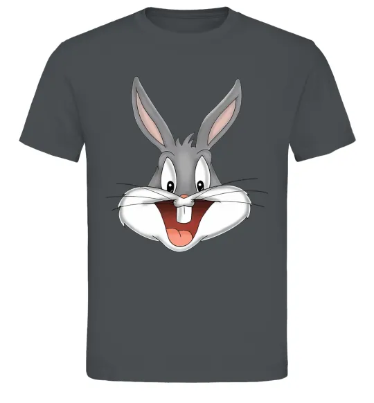 Чоловіча футболка Бакс Банні голова Графіт фото