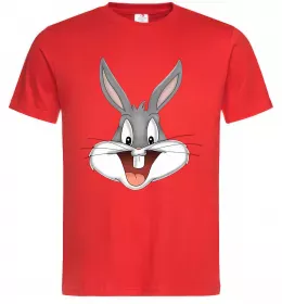 Мужская футболка Бакс Банні голова Красный фото