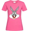 Женская футболка Бакс Банні голова Ярко-розовый Женская футболка Бакс Банні голова Ярко-розовый фото