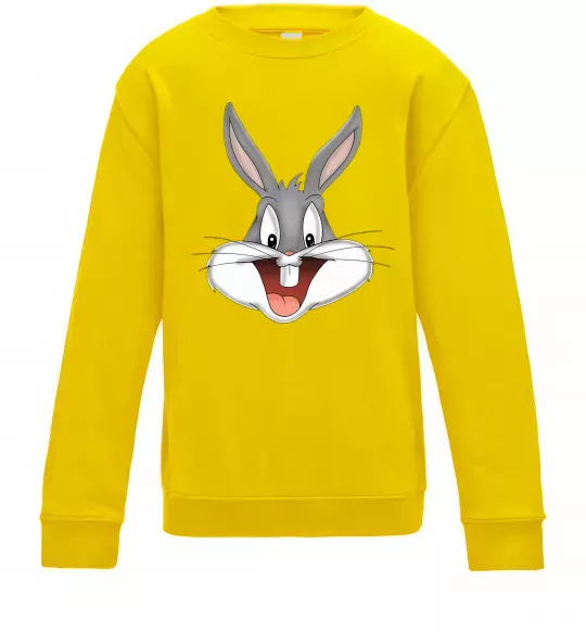 Детский Свитшот Бакс Банні голова Солнечно желтый фото