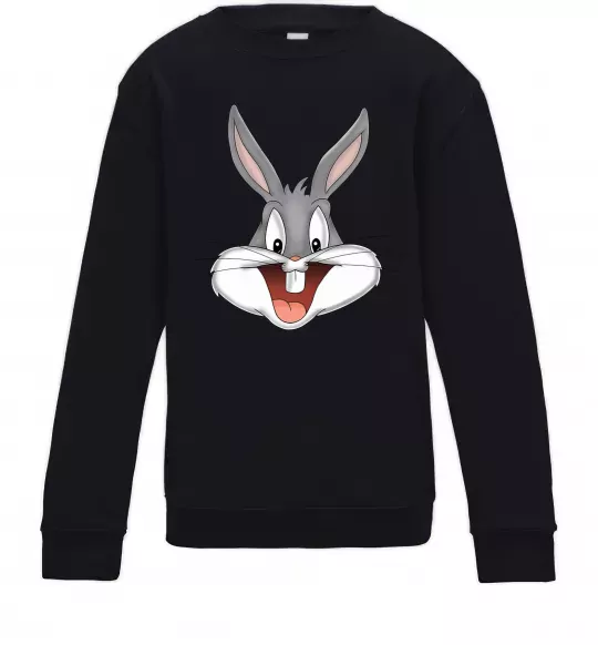 Детский Свитшот Бакс Банні голова Черный фото