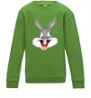 Детский Свитшот Бакс Банні голова Лаймовый фото