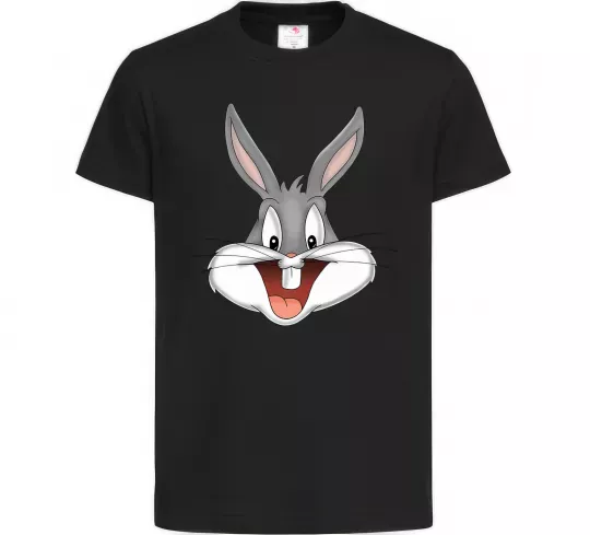 Дитяча футболка Бакс Банні голова Чорний фото