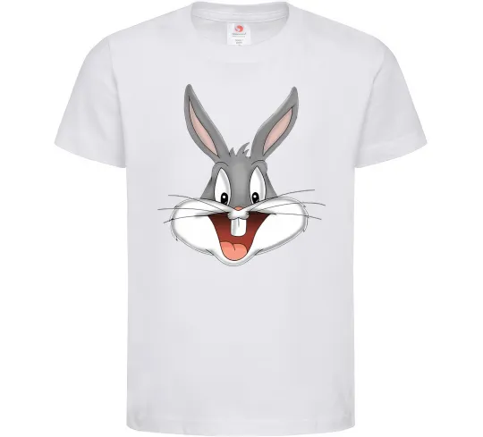 Дитяча футболка Бакс Банні голова Білий фото