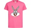 Дитяча футболка Бакс Банні голова Яскраво-рожевий фото