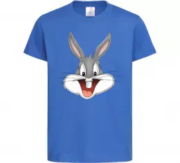 Детская футболка Бакс Банні голова Ярко-синий фото
