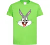 Дитяча футболка Бакс Банні голова Лаймовий фото