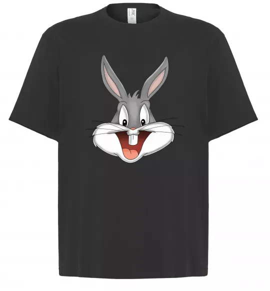 Футболка Оверсайз Бакс Банні голова Черный фото