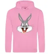Жіноча толстовка (худі) Бакс Банні голова Рожевий фото