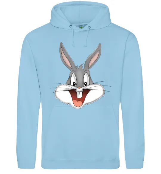 Жіноча толстовка (худі) Бакс Банні голова Блакитний фото
