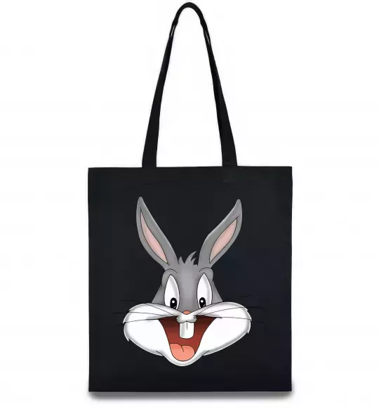Эко-сумка Бакс Банні голова Черный фото